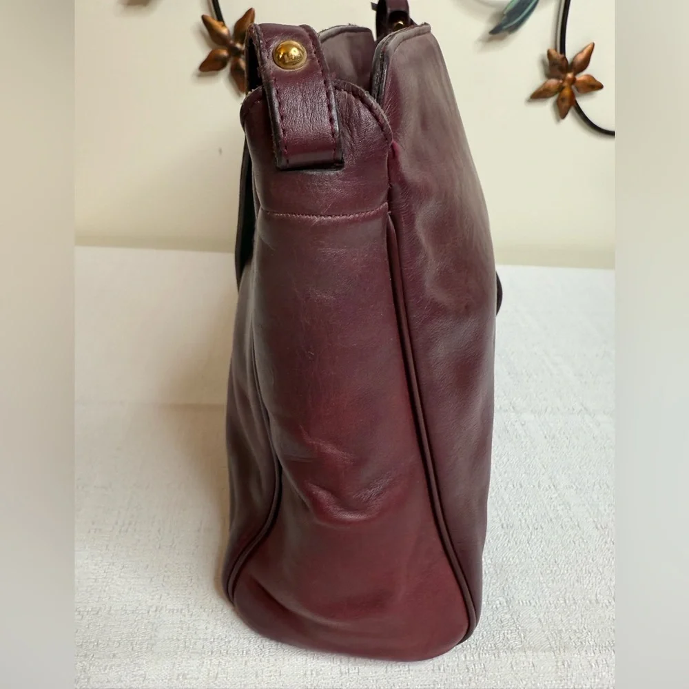 Etienne Aigner Burgundy Leather bag